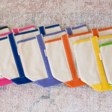 Children's Tote in Coral details 5