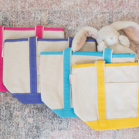 Children's Tote in Baby Blue details 4