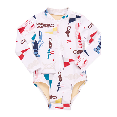 Baby Arden Suit - Nautical Notions front