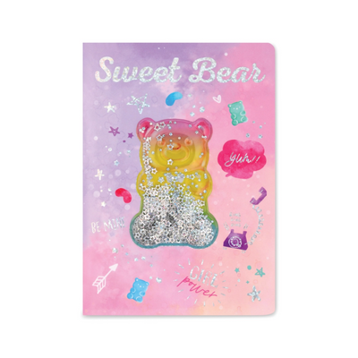 Gummy Bear Shaky Glitter Mini Journal front