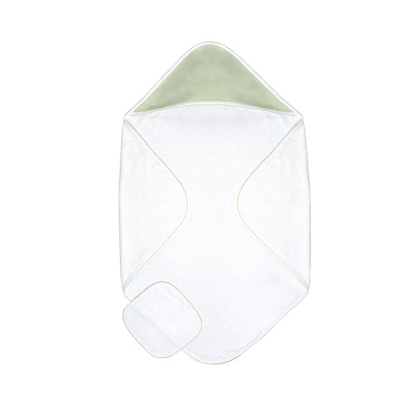 Diamond Baby Towel + Wash Set in Pistachio