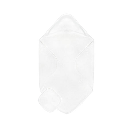 Diamond Baby Towel + Wash Set in White