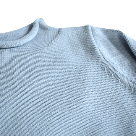 Rollneck Sweater in Light Blue to personalize
