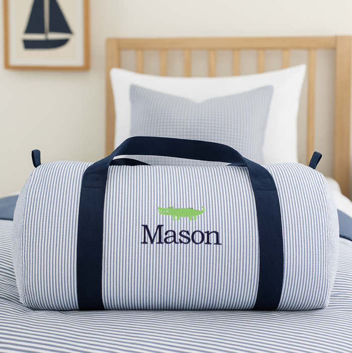 Personalized duffle bag perfect for baby and kids gifting