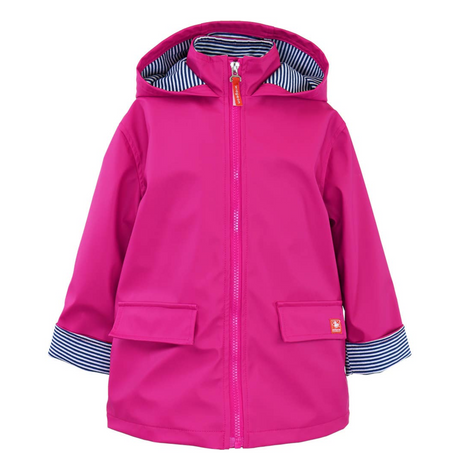 Raincoat in Deep Pink front