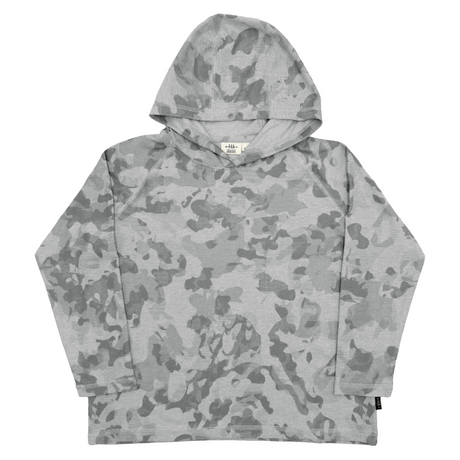 grey camo hoodie on white background