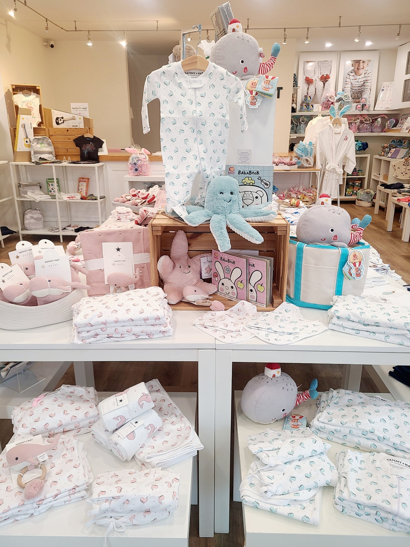 Image of store and our whale assortment