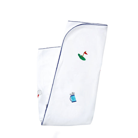 golf embroidered blanket