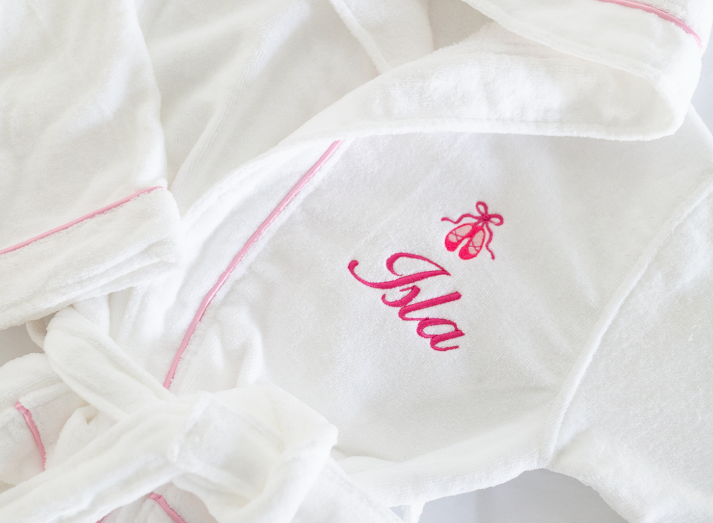 Image of bathrobe close up