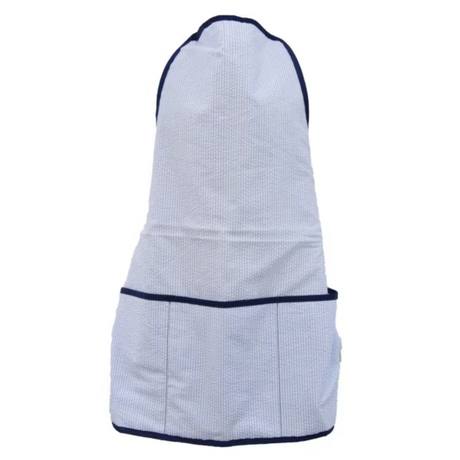 Seersucker Art Smock in Skipper front