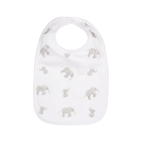 Tiny Elephant Bib in Grey