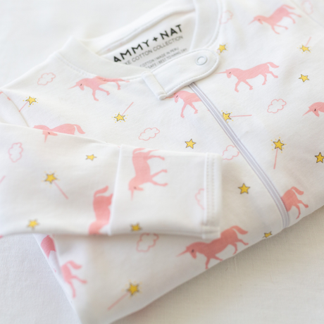 Magical Unicorn Zipper Romper details 5