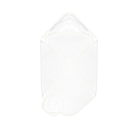 Terry/Picot Baby Towel + Wash Set in Yellow