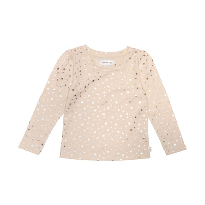 ivory shirt with gold stars