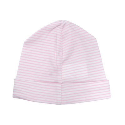 pink striped hat