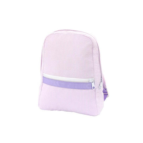 pink seersucker backpack