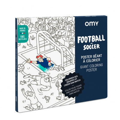 Soccer Giant Coloring Poster
