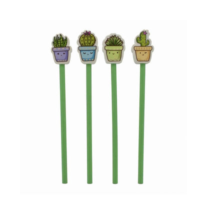 Succulent Cactus Eraser & Pencil Duo