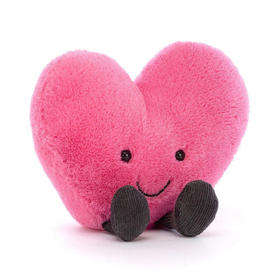 pink stuffed heart