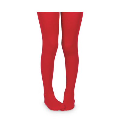 Smooth Microfiber Tights in Red
