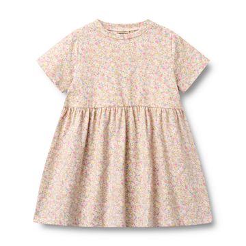 Anna Jersey Dress in Blush Flower Meadow