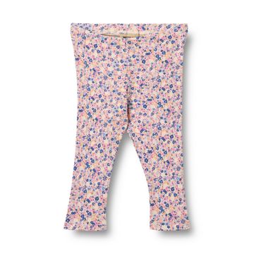 Jules Jersey Leggings in Pink Blue Flowers