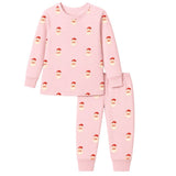 Sweet Santa Pajama Set in Vintage Pink
