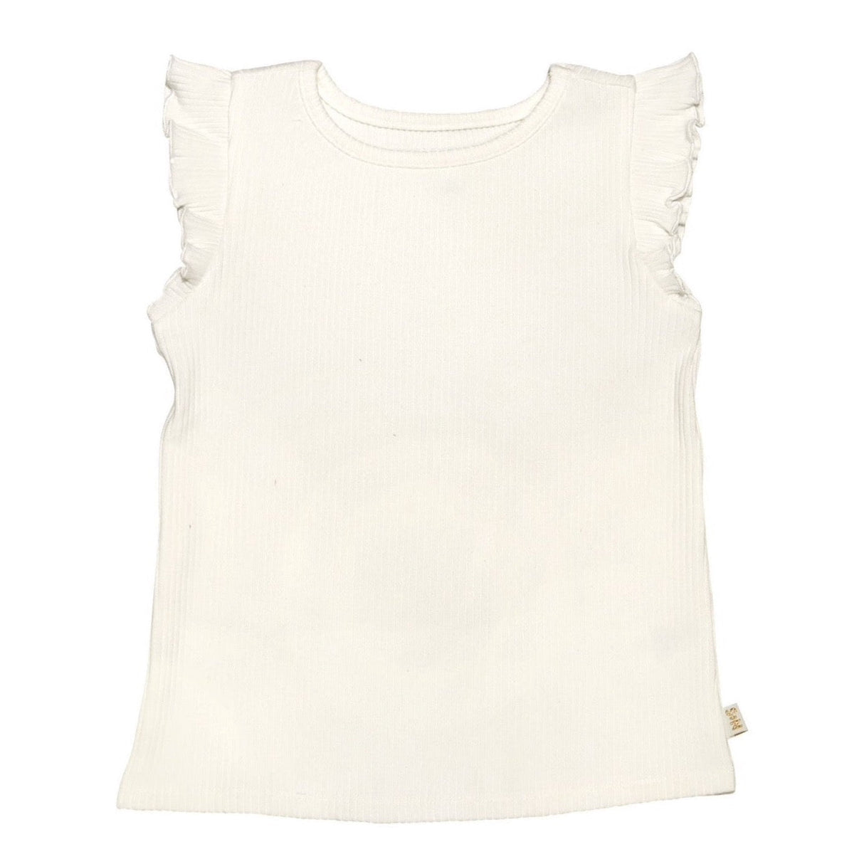 Amie Ruffle Tank in Ivory