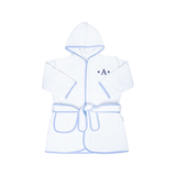 Kids Terry Cotton Bathrobe in Light Blue