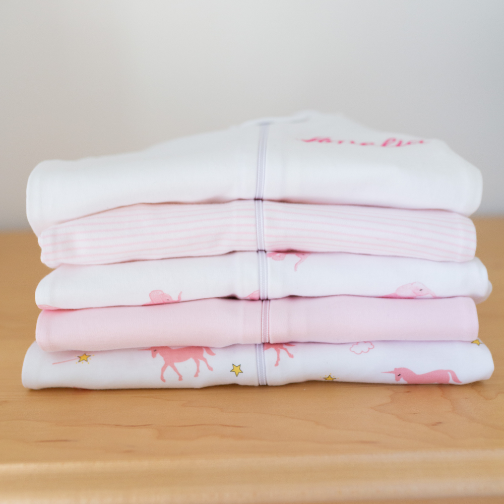 Classic Stripe Zipper Romper in Pink details 3