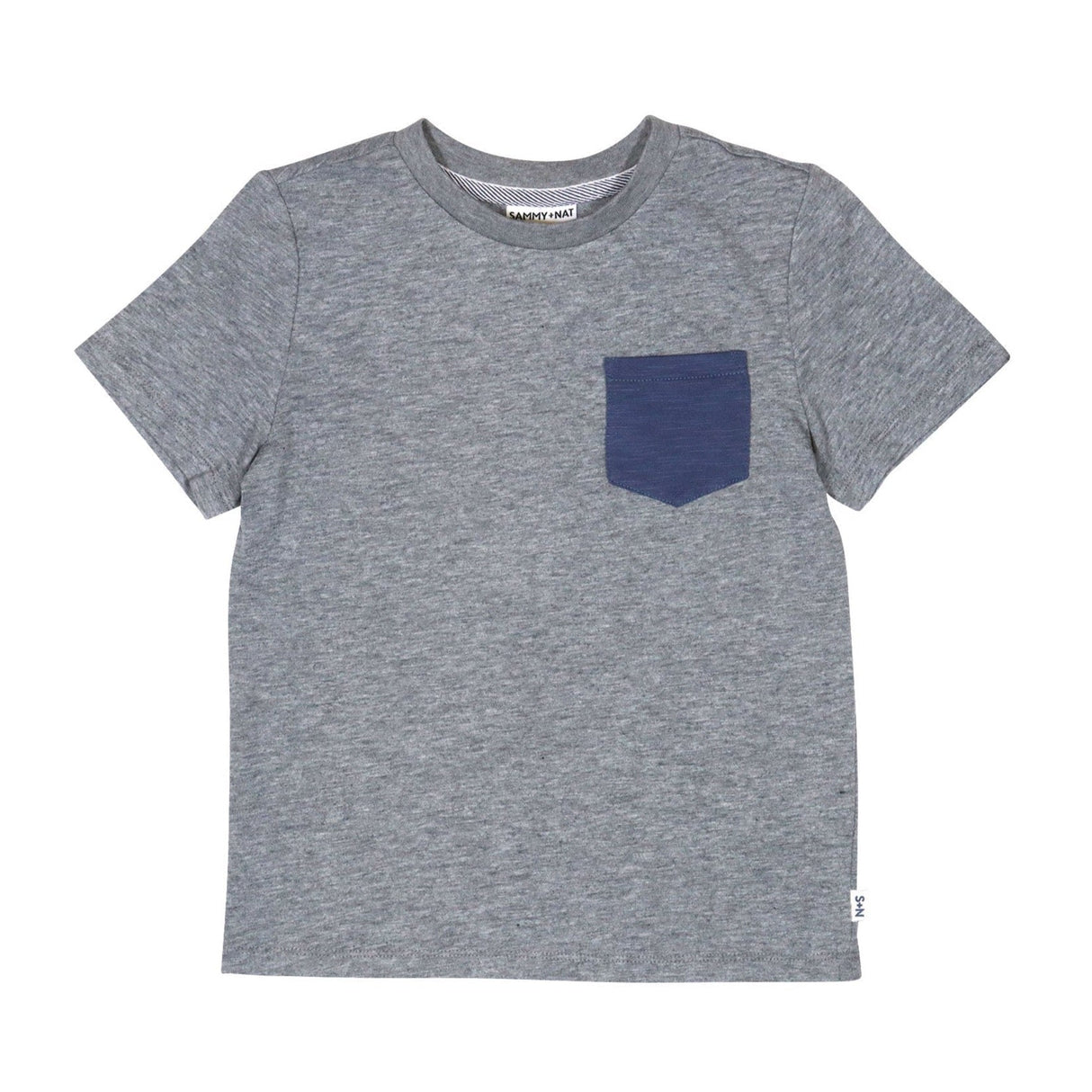 Henry Pocket Tee in Heather Grey
