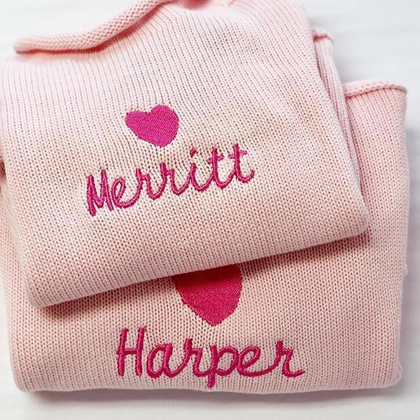 Jersey Rollneck Sweater in Light Pink