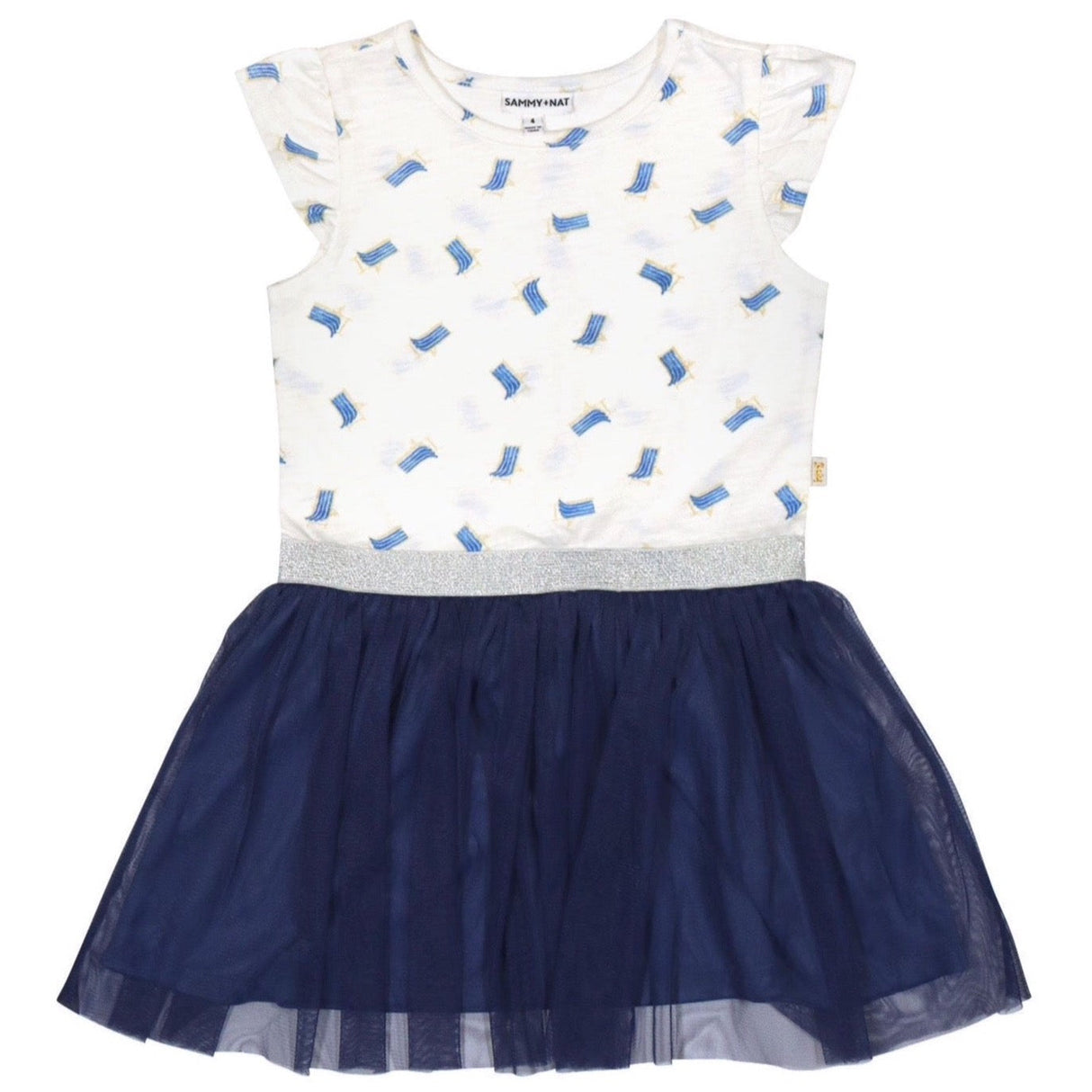 Molly Tulle Dress in Beach Chairs