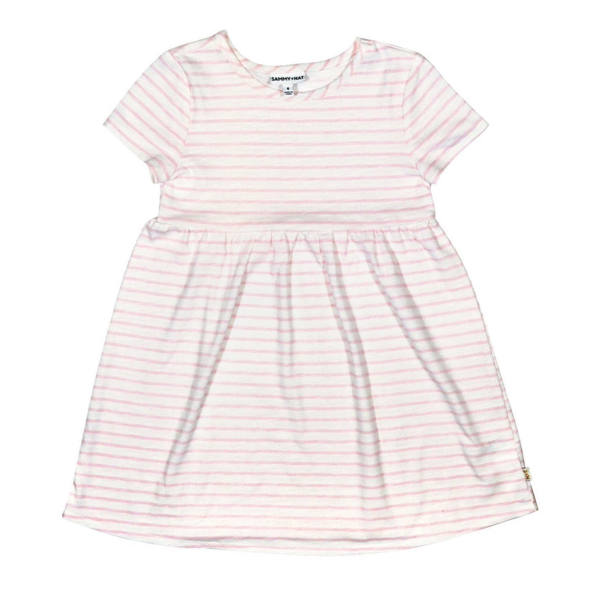 Natalie Dress in Pink Stripe