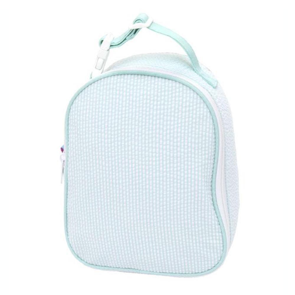 Seersucker Gumdrop/Lunch Bag in Mint