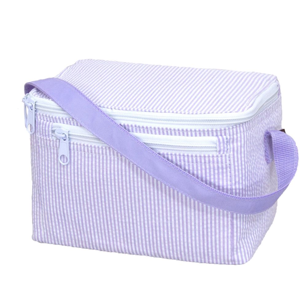 Seersucker Lunch box in Lilac