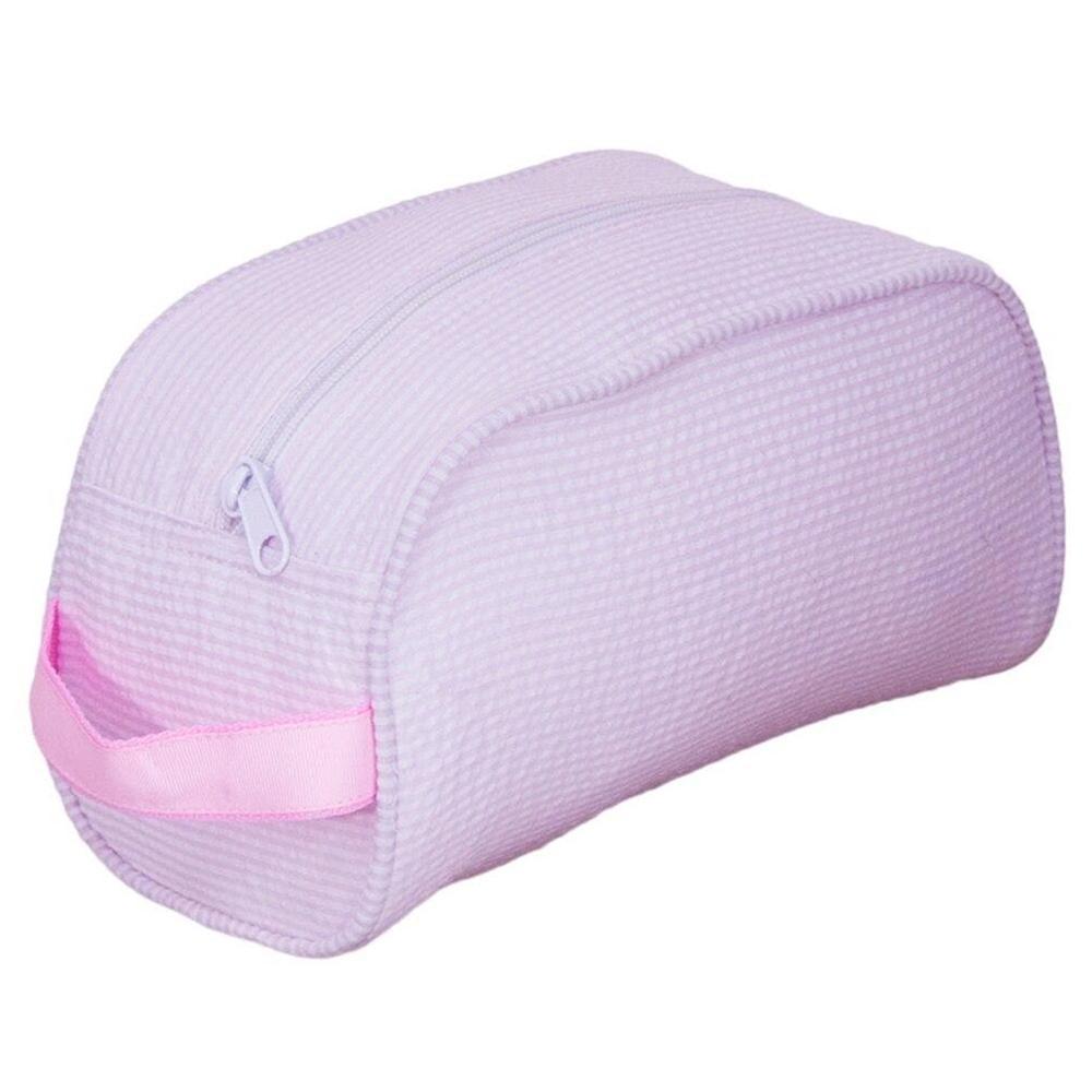 Seersucker Traveler Bag in Pink