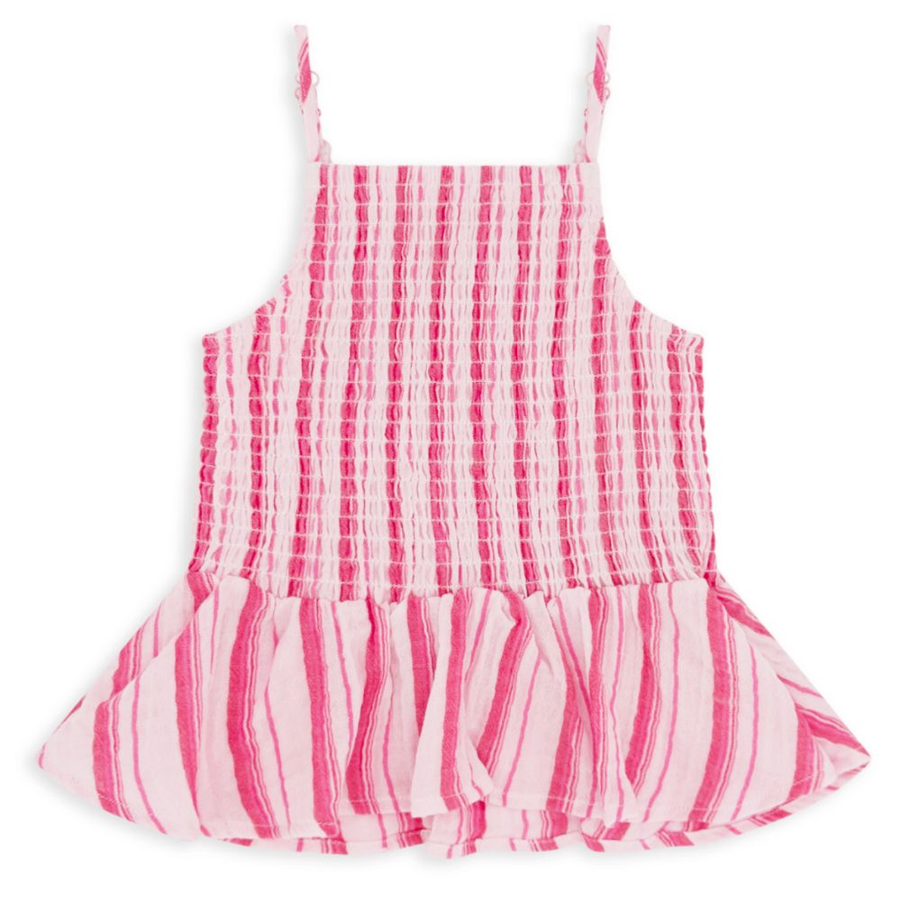 Isla Smocked Tank in Pink Marshmallow