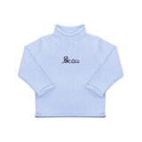 Rollneck Sweater in Light Blue