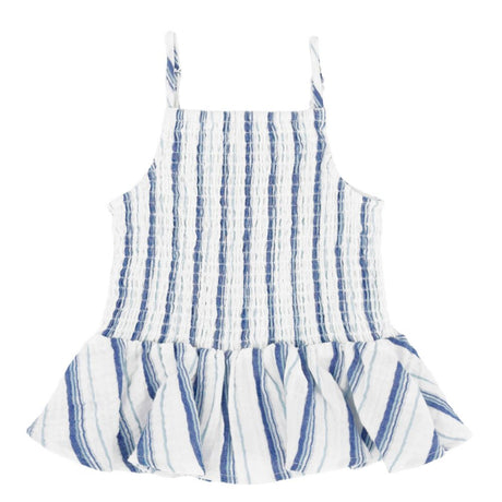 Isla Smocked Tank in White