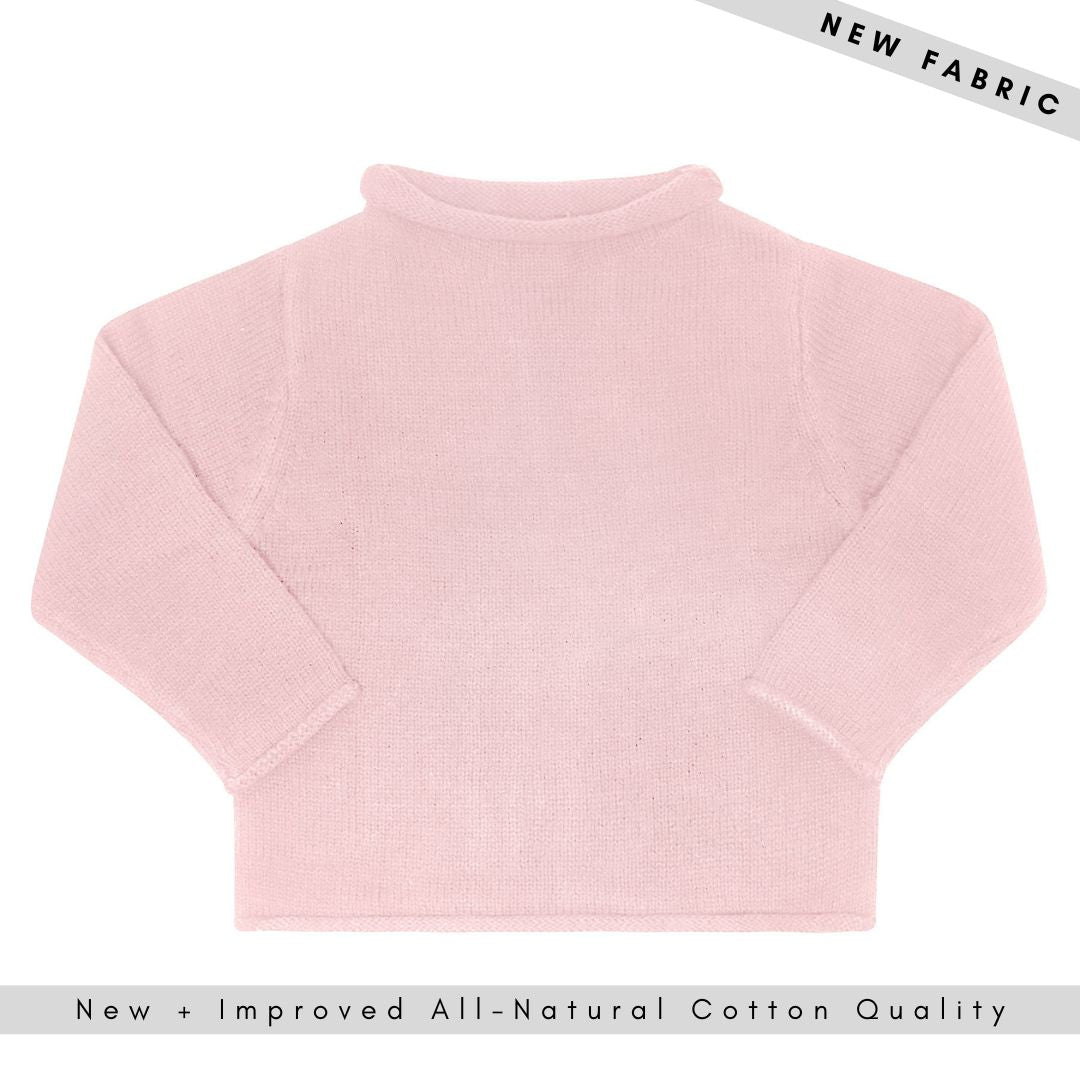 Rollneck Sweater in Pink 