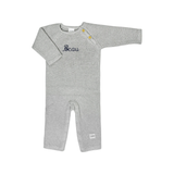 Baby Cozy Knit Romper in Grey