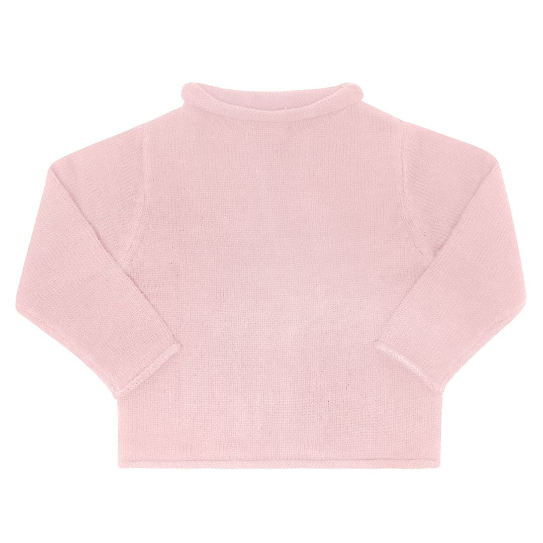 Rollneck Sweater in Pink 