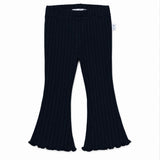 Baby Ruby Ruffle Flared Pant in Navy