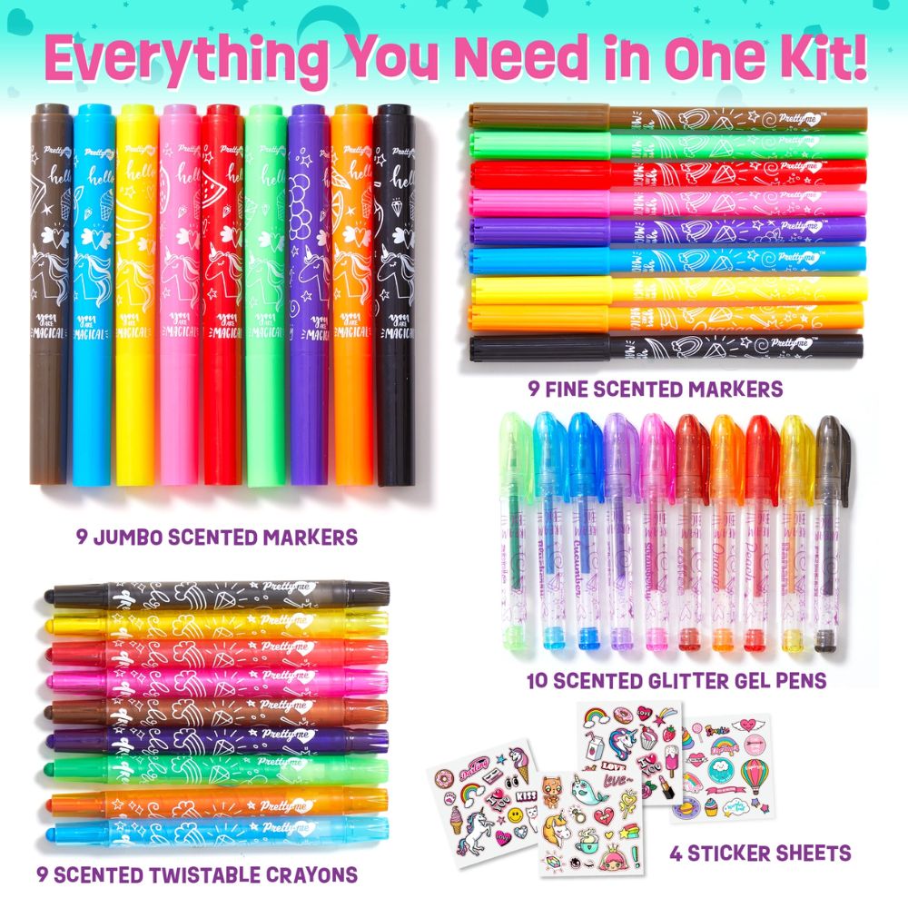 Unicorn Scented Art Supplies Kit