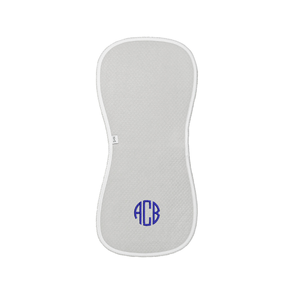 Diamond Baby Burp Cloth in Grey