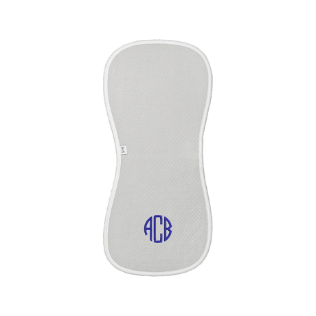 Diamond Baby Burp Cloth in Grey