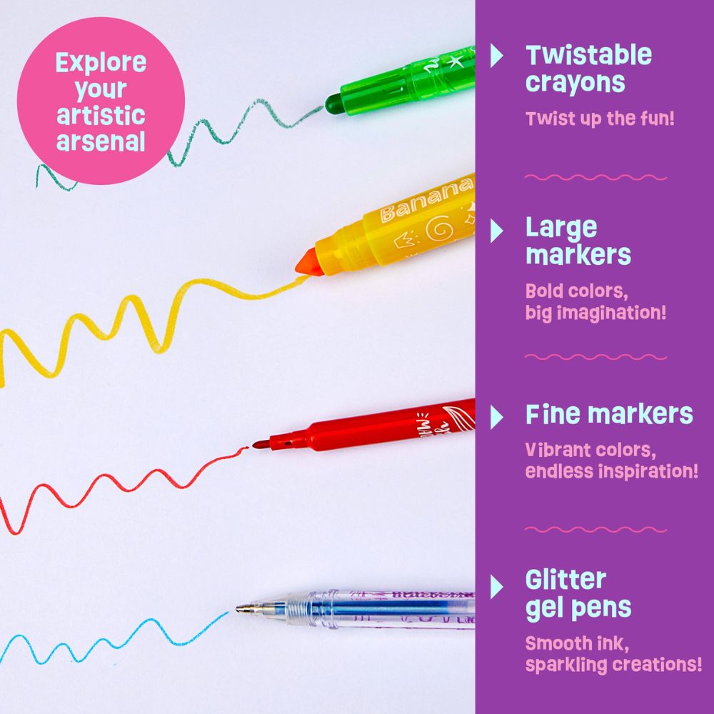 Unicorn Scented Art Supplies Kit