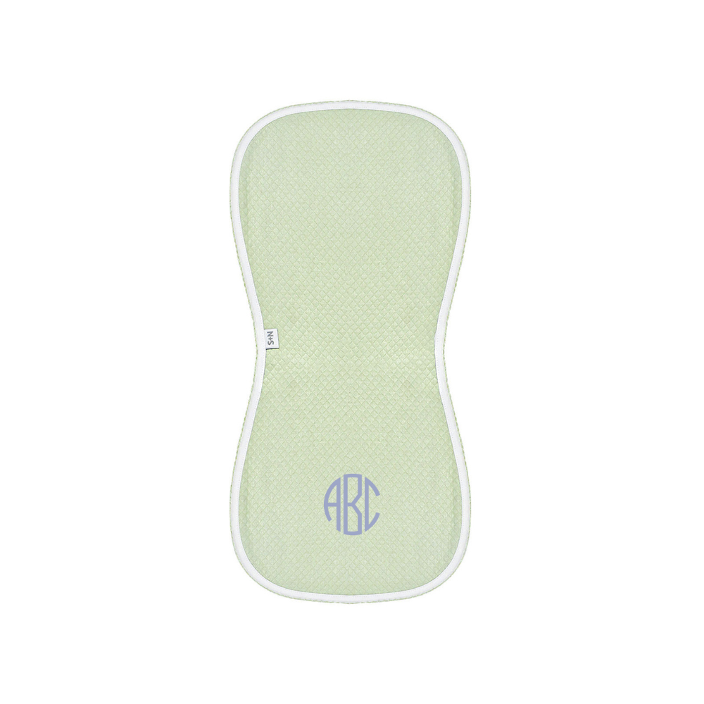Diamond Baby Burp Cloth in Pistachio