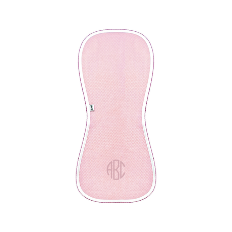 Diamond Baby Burp Cloth in Pink/Rosewood